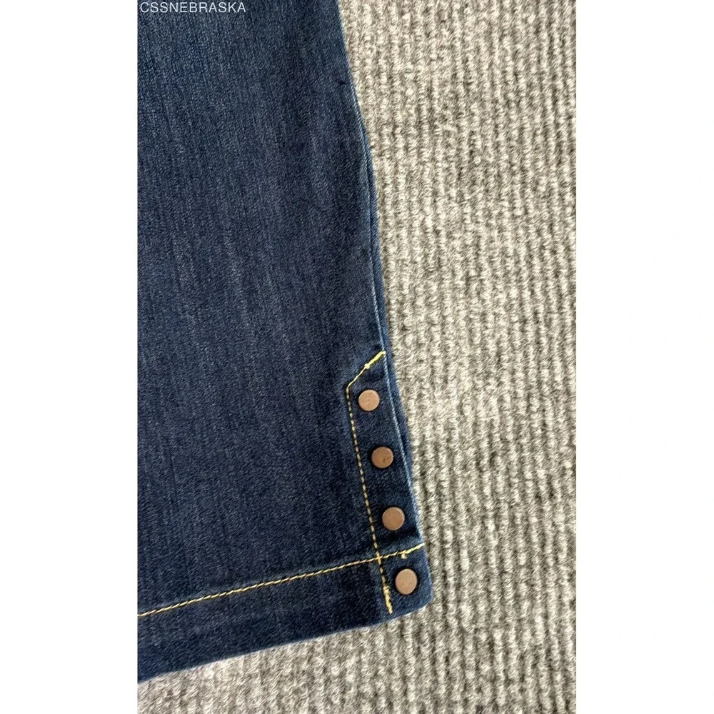 Bandolino Women's Lisbeth Skinny Crop Super Luxe Curvy Jeans Sz 14 NWT